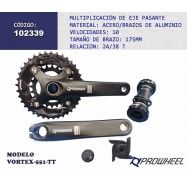 (102339)  MULTIPLICACION 24/38T VORTEX-551-TT-B 175MM  PROWHEEL