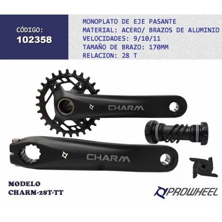 (102358) MULTIPLICACION 28T CHARM-28T-TT 170MM PROWHEEL