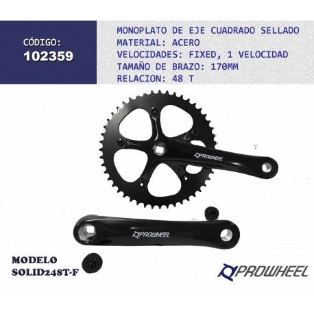 (102359) MULTIPLICACION 48T SOLID 248T-TT FIXWD PROWHEEL