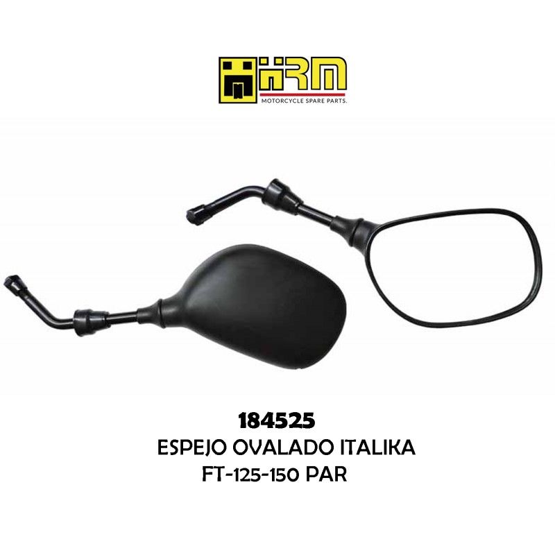 (184525) ESPEJO OVALADO ITALIK FT125-150HRM