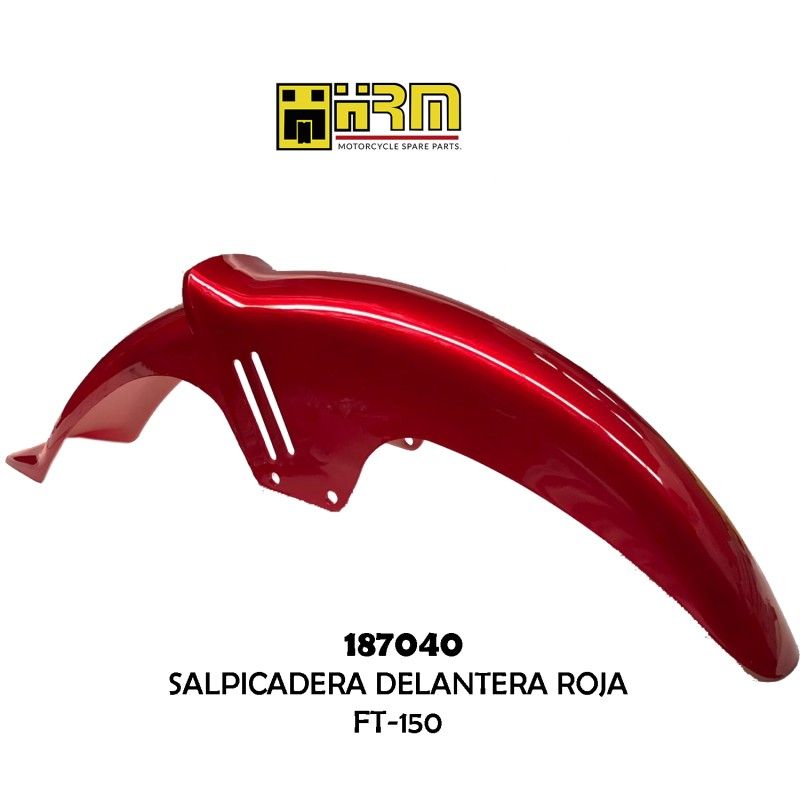 (187040) SALPICADERA DELANTERA FT-150 COLOR ROJO