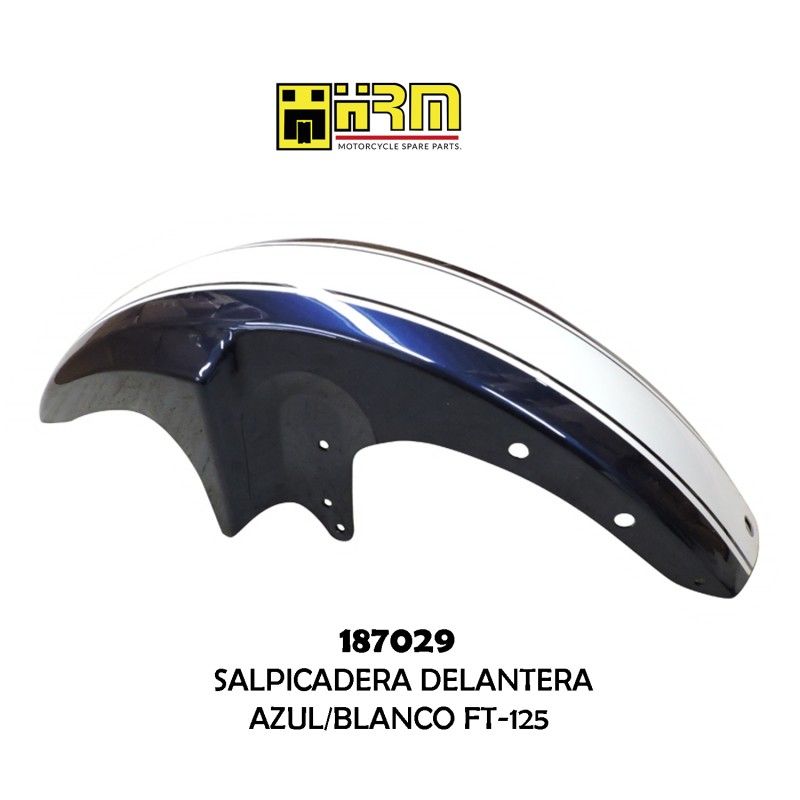 (187029) SALPICADER DELANTER AZUL/BLANC FT-125