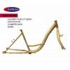 (022115CRE) CUADRO CON TIJERA R-26 FULLBIKE DAMA CREMA CON PIVOTE DE CENTRO AMERICANO