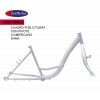 (022115BLA) CUADRO CON TIJERA R-26 FULLBIKE DAMA BLANCO CON PIVOTE CENTRO AMERICANO