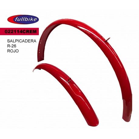 (092500CREM) SALPICADERA ROJA  R-26 DAMA