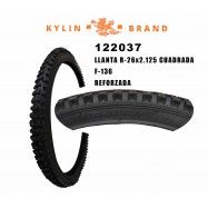 (122037A) LLANTA 26X2.125 LINEA AMRILLA REFORZADA F-136 KYLIN BRAND