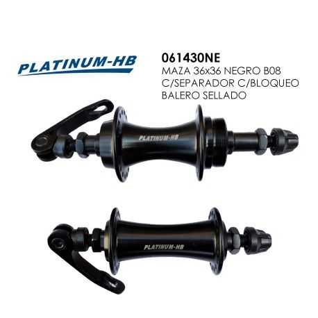061430NE (MAZA TRAS 36HC/SEP PLATINUMnegro)