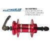 (061435TRRO) MAZA TRASERA 36H ROJO B19R CON BLOQUEO PARA FRENO DE DISCO CON BALERO PLATINUM HB