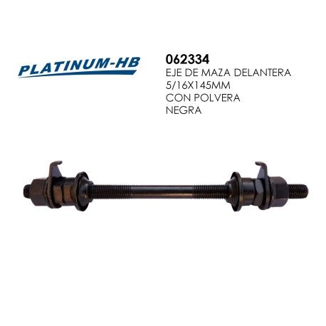(062334) EJE DE MAZA DELANTERA UCP 5/16X145MM CON POLVERA