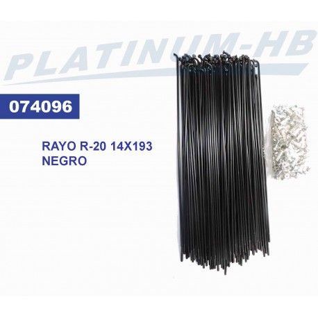 (074096) RAYO R-20 14x193MM NEGRO G PLATINUM HB
