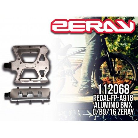(112068) PEDAL FP-A918 ALUMiINIO BMX C/B9/16 ZERAY