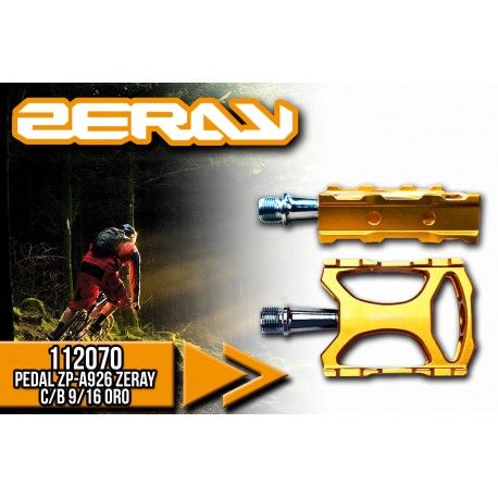 (112070) PEDAL ZP-A926 ZERAY C/B 9/16 ORO