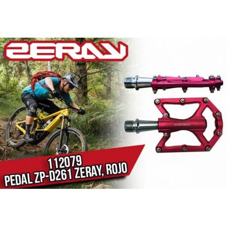 (112079) PEDAL ZP-D261  ZERAY ROJO,AZUL