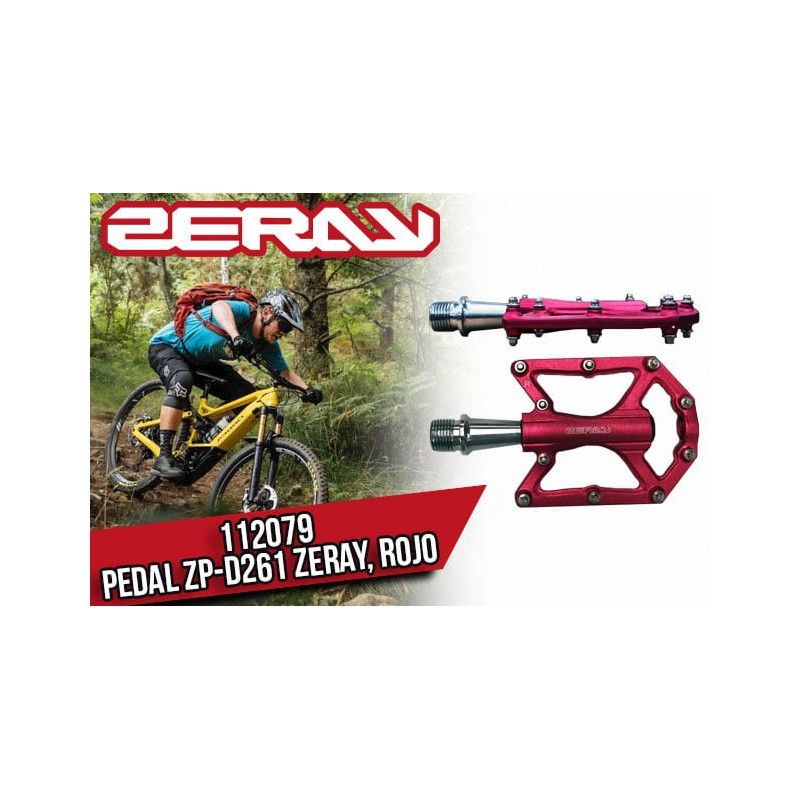 (112079) PEDAL ZP-D261  ZERAY ROJO,AZUL