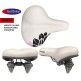 (012216) ASIENTO FULLBIKE BLACO CON FLORES 2 RESORTES C/BROCHE