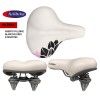 (012216) ASIENTO FULLBIKE BLACO CON FLORES 2 RESORTES C/BROCHE