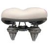 (012216) ASIENTO FULLBIKE BLACO CON FLORES 2 RESORTES C/BROCHE
