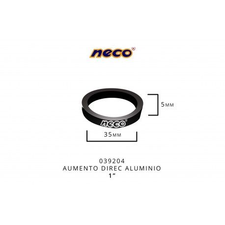 (039204) ESPACIA DIREC 1" ALUMI35mm,altura5mmNECO