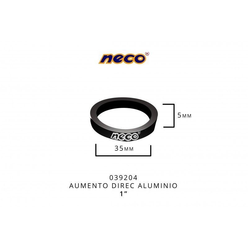 (039204) ESPACIA DIREC 1" ALUMI35mm,altura5mmNECO