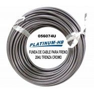 (056074U) FUNDA P/CABLE 204U, TRENZA CROMO PLAT-HB