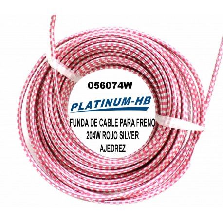 (056074W) FUNDA P/CABLE 204W ROJOSILVERajedrez PLATINUM-HB