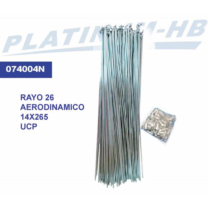 (074004N) RAYO R-26X2.0 14X265MM UCP AERODINAMICO  PLATINUM HB