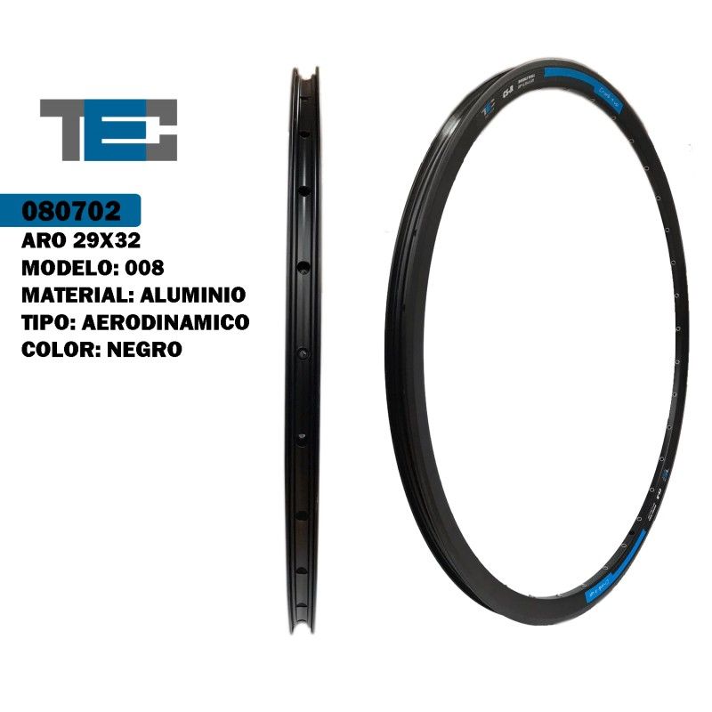 (080702) ARO 29X32 TEC 008 ALUM AERO NEGRO