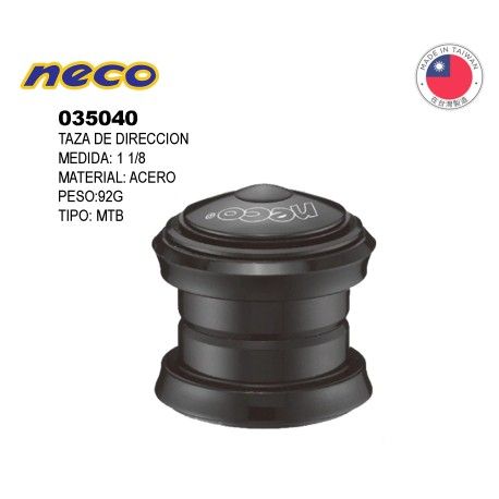 (035040) TAZA DIR NECO H701 1"1/8 ACER SIN ROS
