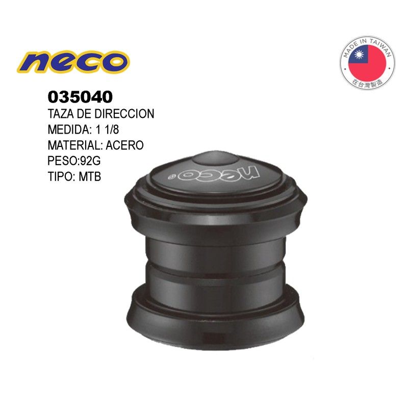 (035040) TAZA DIR NECO H701 1"1/8 ACER SIN ROS