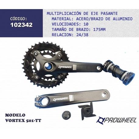 (102342) MULTIPLICACION 24/38T VORTEX-551-TT 175m 10V PROWHELL