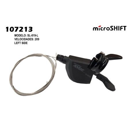(107213) PALANCAS CAMBIO 2X9 ADVENT BS MICROSHIFT