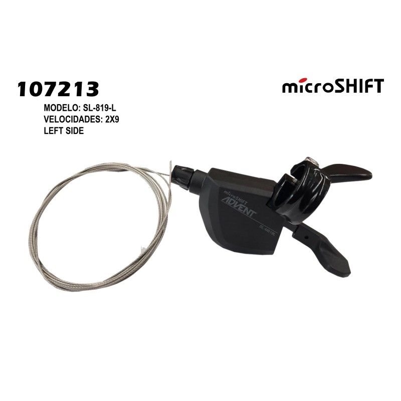 (107213) PALANCAS CAMBIO 2X9 ADVENT BS MICROSHIFT