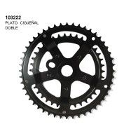 (103222) PLATO CIGUEÑAL DOBLE NEG C/CUBRE CADE50