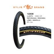 (122036) LLANTA 26X2.125 NEGRO REFORZADO REDONDA KYLIN BRAND F-135