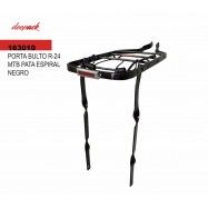 (163010) PORTA BULTO R-24 MTB PATA ESPIRAL NEGRO C/REFLEJANTE