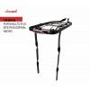 (163010) PORTA BULTO R-24 MTB PATA ESPIRAL NEGRO C/REFLEJANTE