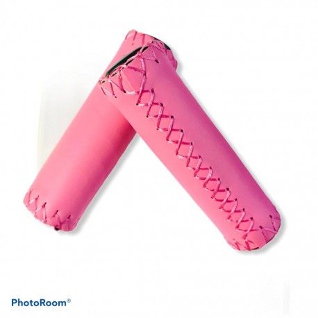 (047504R) PUÑOS MTB PIEL ROSA PLATINUM-HB