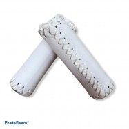 (047504B) PUÑOS MTB PIEL BLANCO PLATINUM-HB