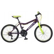 (196045) Bicicleta BENOTTO Montaña MELODY R20 21V. Niña Sunrace Frenos ”V” Acero Morado/Verde Claro Neon