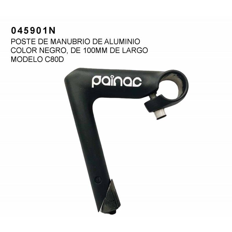(045901N) POSTE MANU CARR ALU NEG C80D E100 PAINAC