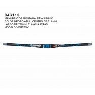(043115) MANUBRIO DE MONTAÑA DE ALUMINIO COLOR NEGRO/AZUL 31.8 GUIENGOLA