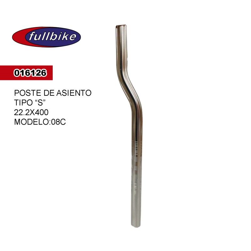 (016126) POSTE PARA ASIENTO TIPO S 22.2X400 MODELO 08C FULLBIKE