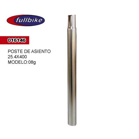 (016146) POSTE PARA ASIENTO ALUMINIO 25.4X400 08G NAT FULLBIKE
