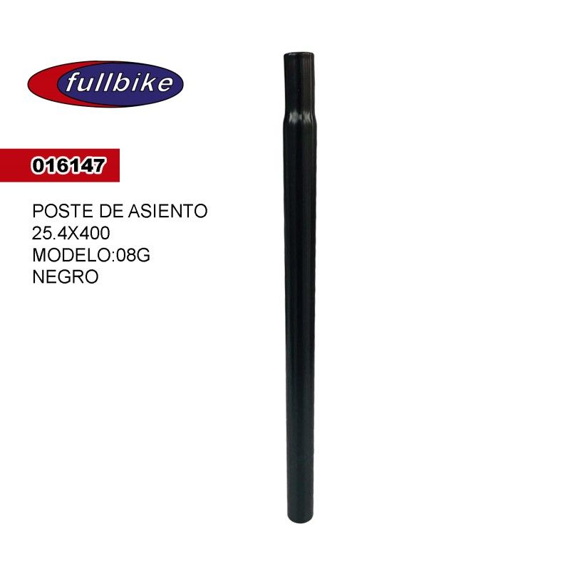 (016147)POSTE PARA ASIENTO DE ALUMINIO 25.4X400 08K NATURAL FULLBIKE