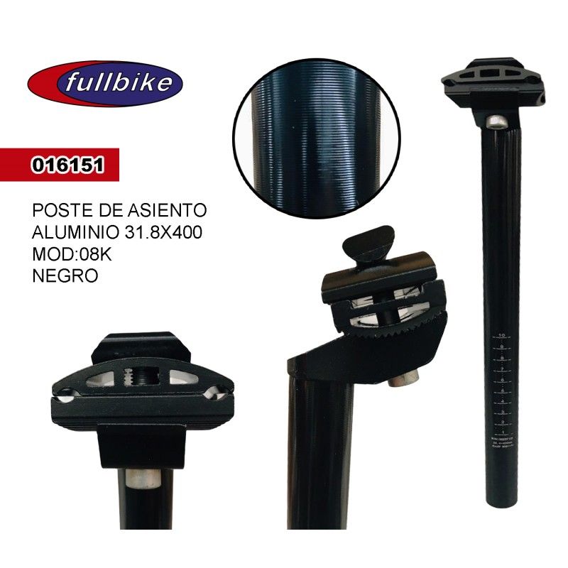 (016151) POSTE DE ASIENTO  31.8X400 MODELO 08K NEGRO