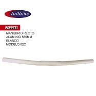 (042251) MANUBRIO RECTO 02C ALU 580MM BLANCO