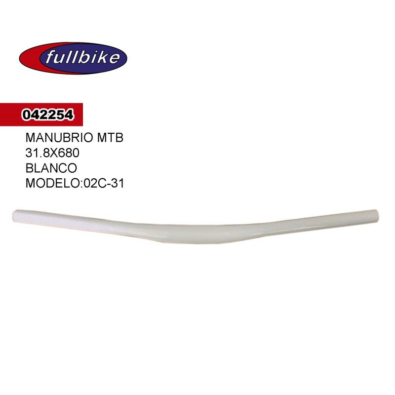(042254) MANUBRIO MTB 02C-31 31.8X680 BLANCO