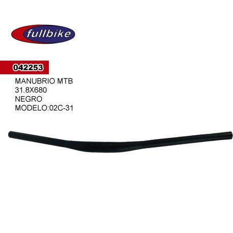 (042253) MANUBRIO MTB 02C-31  31.8X680 NEGRO