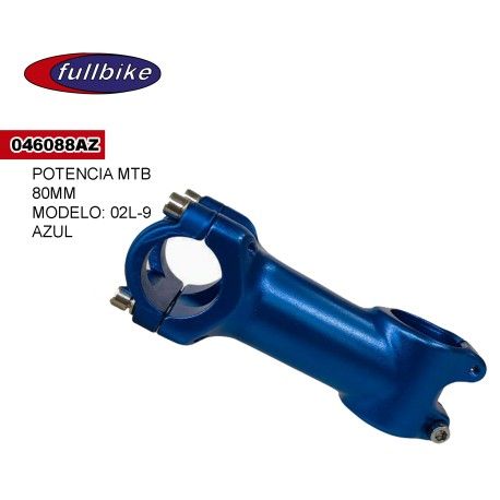 (046088AZ) POTENCIA MTB 02L-9 80MM AZUL