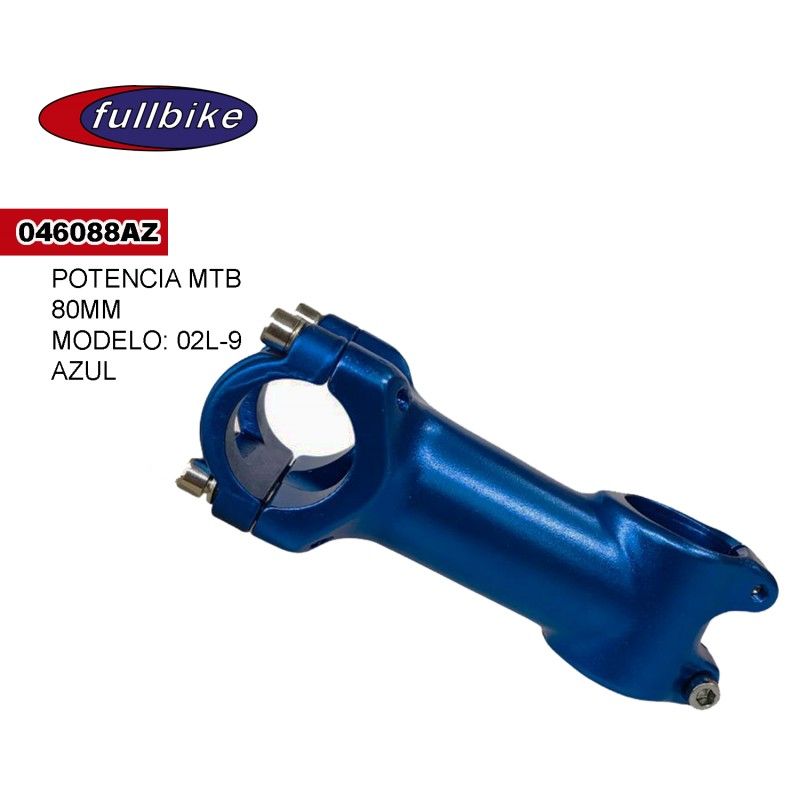 (046088AZ) POTENCIA MTB 02L-9 80MM AZUL